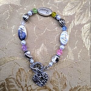 Friend Bracelet- Silver Finish